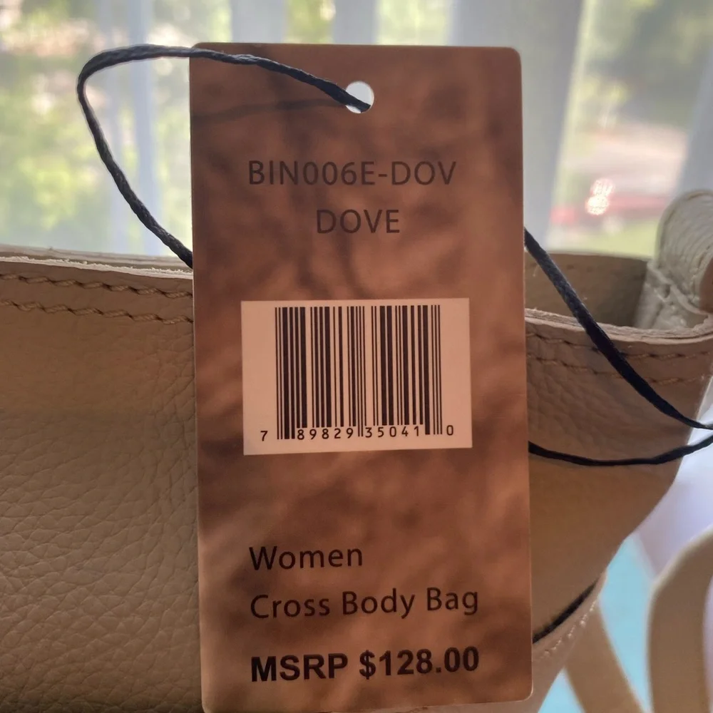 Born Crossbody Leather Bag Dove NWT - Picture 9 of 15